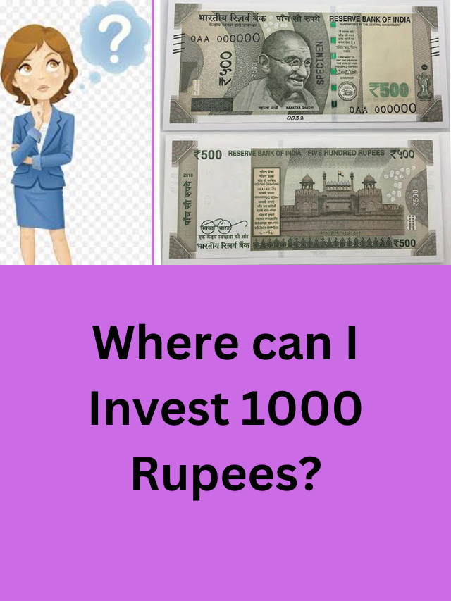 Where can I Invest 1000 Rupees?